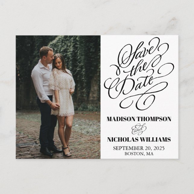 Foto De Caligrafía Guardar Las Postales De Fecha (Anverso)