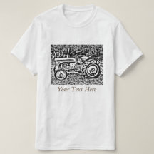 Foto de camiseta con tractor de fergison Gray Vint