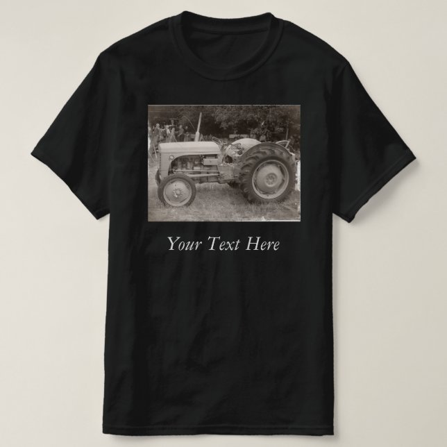 Foto de camiseta con tractor de fergison Gray Vint (Diseño del anverso)