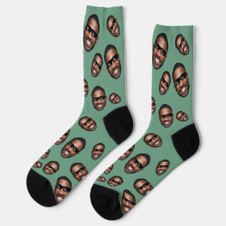 Foto de cara divertida personalizada calcetines to