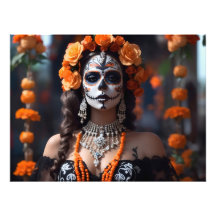 Foto de Catrina. Traje típico México 2023