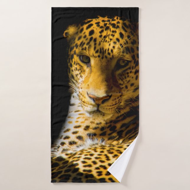 FOTO DE CERRADO DE LEOPARD (Toalla de baño)