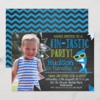 Foto de Chalkboard Invitación a cumpleaños de tibu