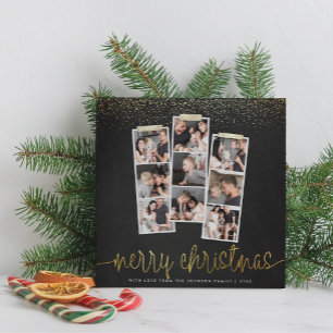 Foto de Chalkboard y Gold Merry navidad