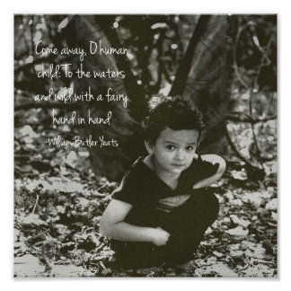 Foto de citas de William Yeats del chico Fairy