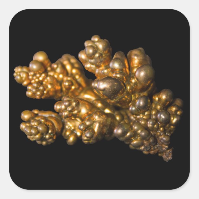 Foto de cobre en el Pegatina de Black Square (Anverso)