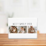 Foto de colección moderna y el mejor regalo de la<br><div class="desc">Presentamos el Regalo de texto Modern Collage Photo & Best Family Ever, una manera única y personalizada de celebrar el amor y la alegría de tu familia. Este regalo especial combina la belleza de un collage de fotos personalizados con un mensaje sincero para crear un conservador memorable que será valorado...</div>