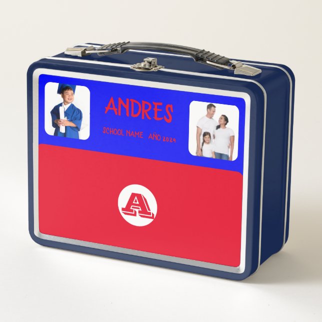 Foto DE COLLAGE Lunchbox RED BLUE To Personalizar (Anverso)