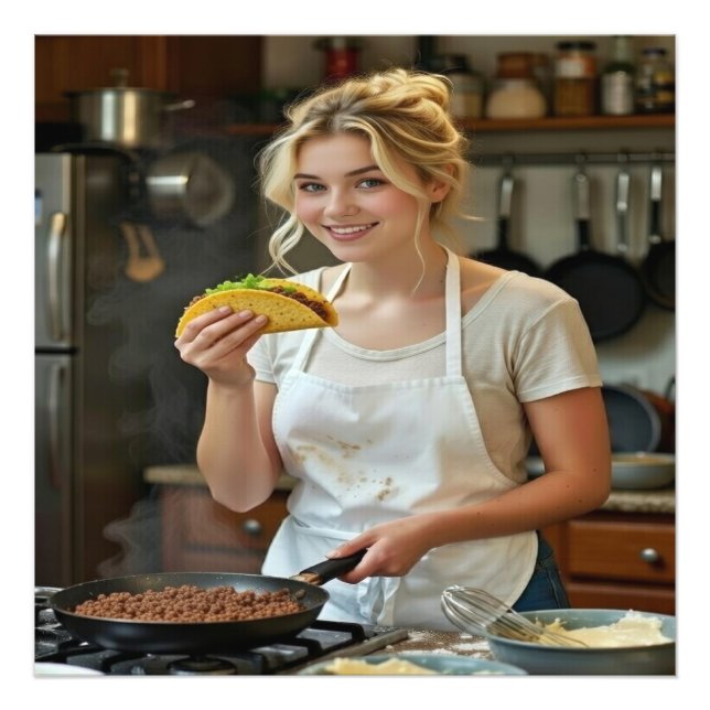 Foto de comer tacos personalizar (Frente)