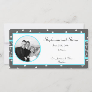 Foto de compromiso 4x8 Invitación Blue Tea Arizona