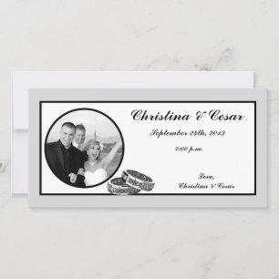 Foto de compromiso 4x8 Invitación de su diamante