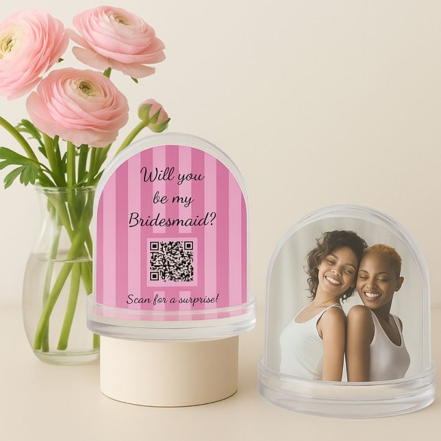 Foto de confeti de la propuesta de la dama de hono (Bridesmaids Proposal Confetti Globe)