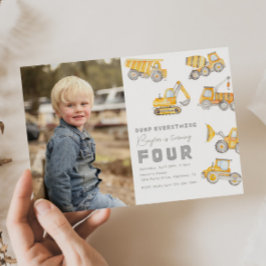 Foto de construcción 4 Invitación de cumpleaños