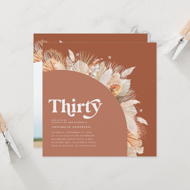 Foto de cumpleaños 30 de terracota de pasto modern (Anverso/Reverso In Situ)