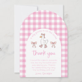 Foto de cumpleaños de Silly Goose gracias tarjeta