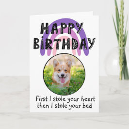 Foto de cumpleaños de tu tarjeta galesa Corgi
