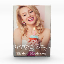 Foto de cumpleaños feliz, simple y moderna