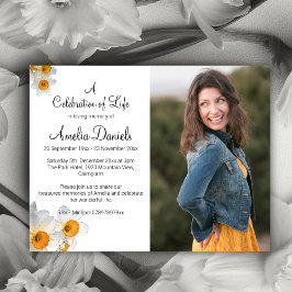 Foto De Daffodil Blanco En Tarjeta De Memoria Amad