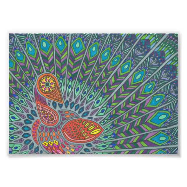 Foto de dibujo de Peacock (Frente)