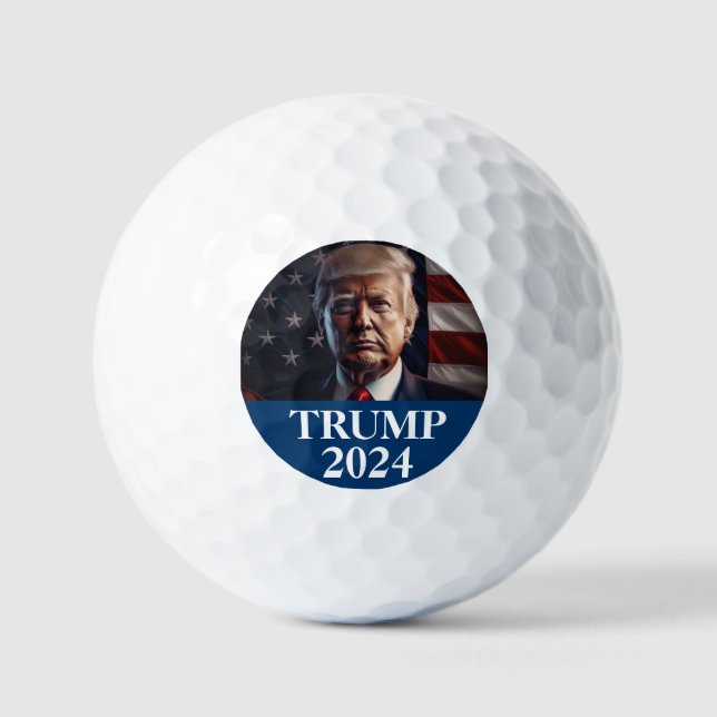 Foto de Donald Trump - bolas de golf del president (Anverso)