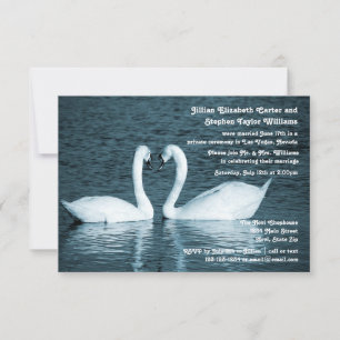 Foto de Dos Cisnes - Anuncio de Boda 3x5
