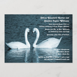 Foto de dos Swans - Invitación Boda