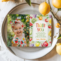 Foto de dos tti frutti cumpleaños, tarjeta de agra