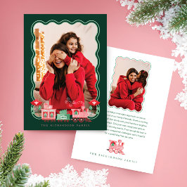 Foto de entrega de árbol de navidad en tren de cos