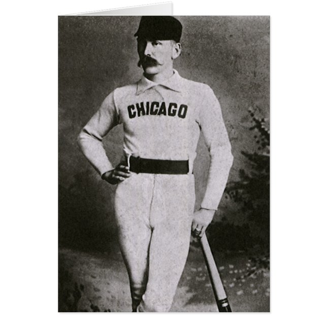 Foto de época, jugador de béisbol Sports Chicago (Frente)