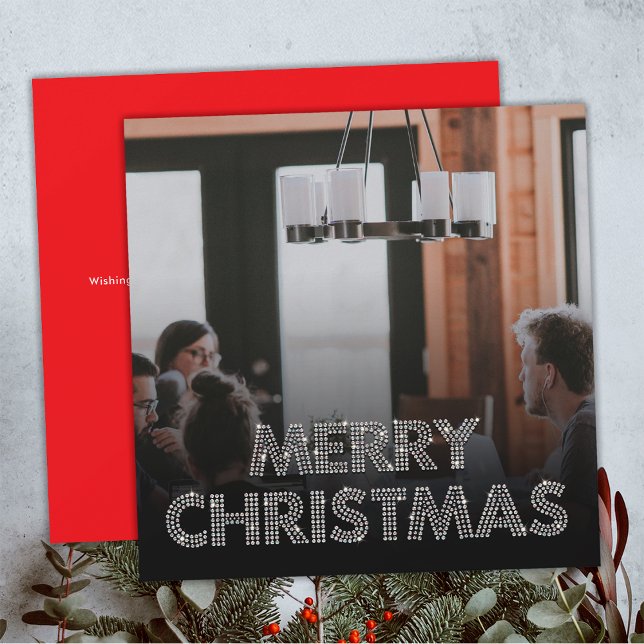 Foto de equipo de diamantes Feliz Navidad Negocios (Front and Back)