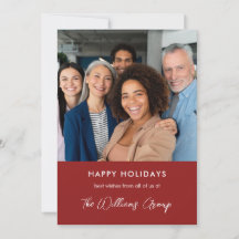 Foto de equipo rojo de Navidad empresarial elegant