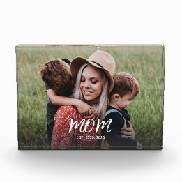 Foto de escritura moderna de personalizado Mom