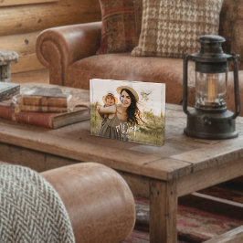 Foto de escritura moderna de personalizado Mom