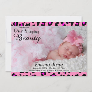 Foto de estampado de leopardo - Anuncio de nacimie