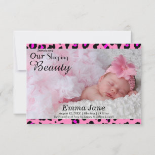 Foto de estampado de leopardo - Anuncio de nacimie