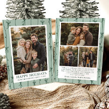 Foto de familia de Navidad con lazo dibujado a man