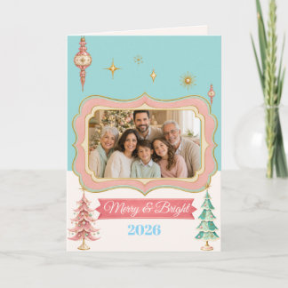 Foto de familia de Navidad personalizada en pastel
