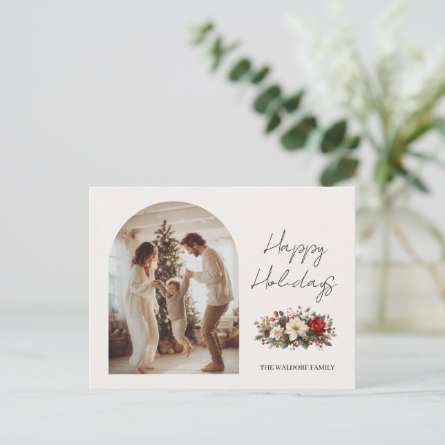 Foto de familia de Navidad | Tarjeta postal person (Anverso de pie)