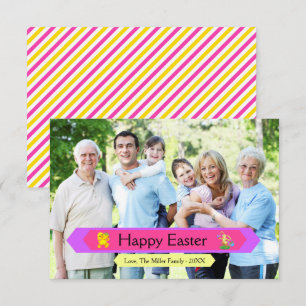 Foto de familia de Pascua feliz - Tarjeta de Pascu