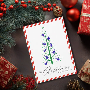 Foto de familia del árbol de Navidad con avión de 