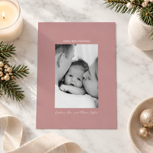 Foto de familia Mauve Primera Navidad alegre