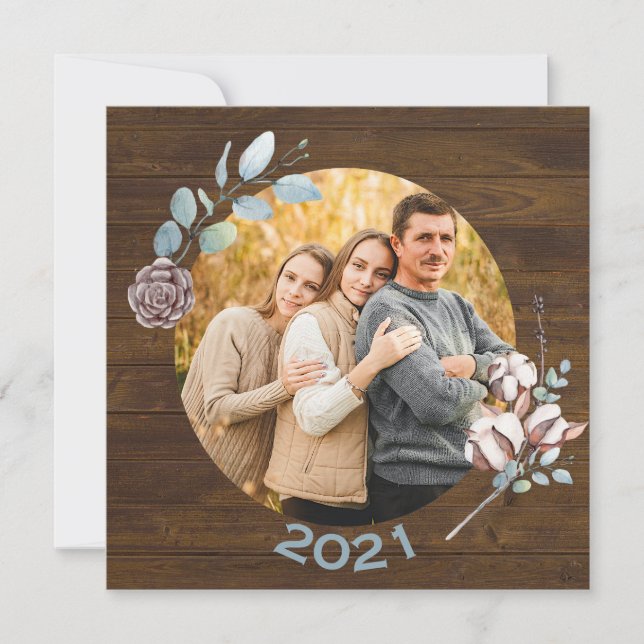 Foto de familia Rustic Wood Look Navidades (Anverso)