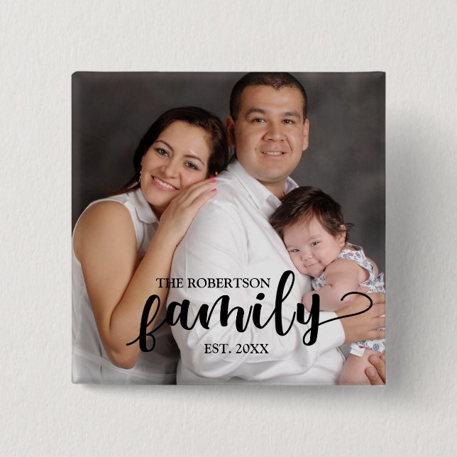 Foto de familia y botón personalizados del texto (Anverso)