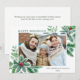 Foto de Feliz Navidad con Bayas de Acebo