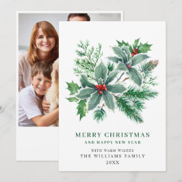 Foto de Feliz Navidad con Bayas de Acebo