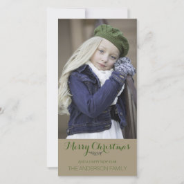 Foto de festividad de simple Navidad verde ruso li