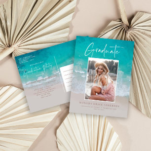 Foto de fiesta de invitación de graduación oceánic