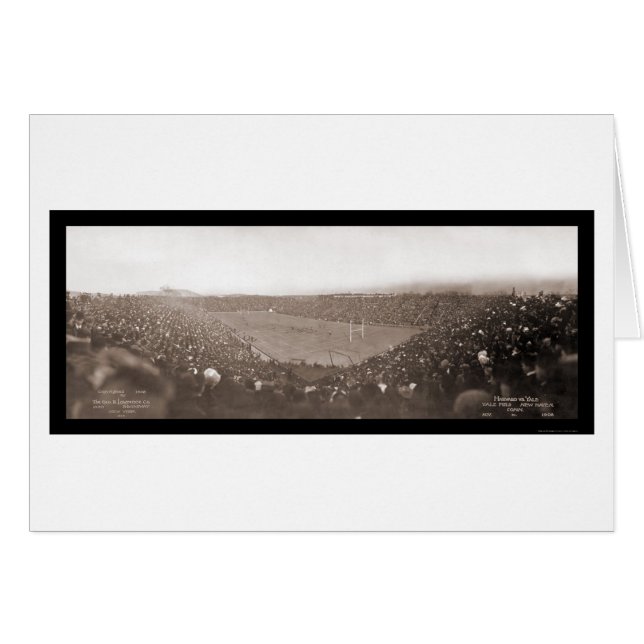 Foto de Fútbol de Harvard Yale 1908 (Anverso (Horizontal))