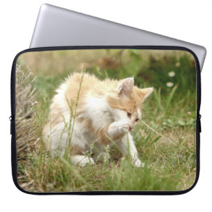 Foto de gato , animales fundas de laptops.
