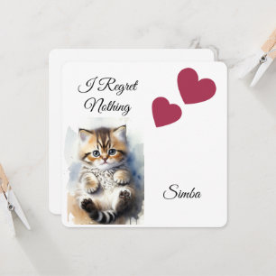 Foto de gato, citas de humor, pata, nombres, tarje